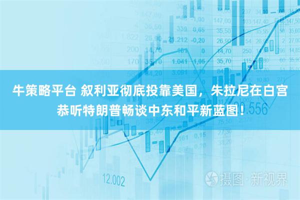 牛策略平台 叙利亚彻底投靠美国，朱拉尼在白宫恭听特朗普畅谈中东和平新蓝图！